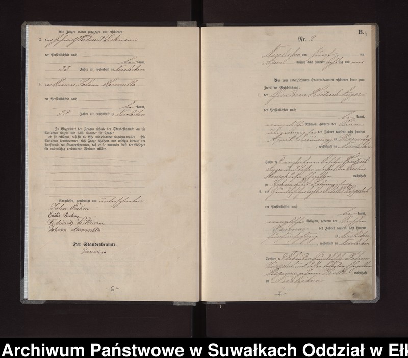 image.from.unit.number "Heiraths-Haupt-Register des Königlichen Preussischen Standes-Amtes Stadt Nicolaiken Kreis Sensburg"