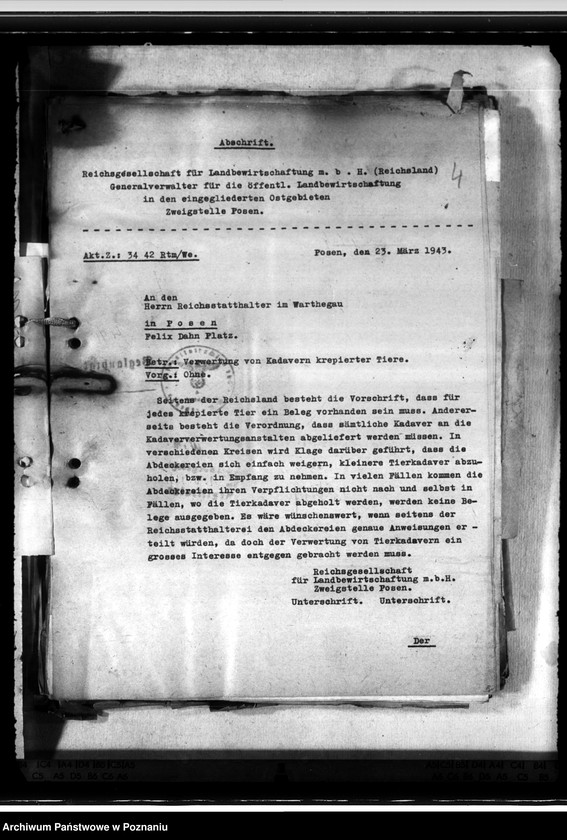 Obraz 8 z jednostki "Tierkörperbeseitigungsanstalten. Fleischmehlfabriken. Silberfuchsfarme"