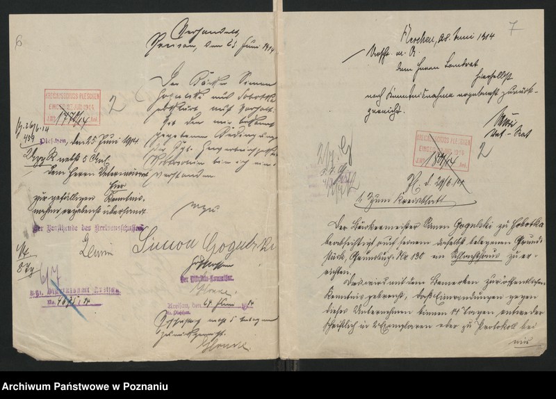 Obraz 8 z jednostki "Acta betreffen Schlächterei - Anlage in Sobotka des Bäckermeisters Simon Gogulski in Sobotka"