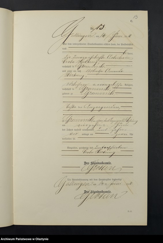 image.from.unit.number "Sterbe-Neben-Register Nr 1 - 27"
