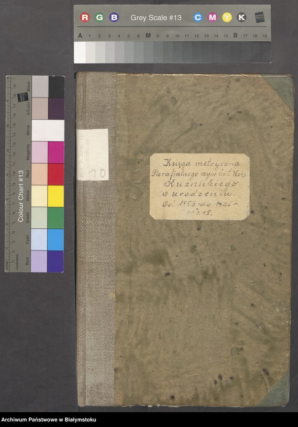 Obraz 2 z jednostki "Księga metryczna Parafialnego Rzymskokatolickiego Kościoła Kuźnickiego o urodzeniu od 1889 do 1895, Nr 15 [akta chrztu za lata 1889-1995]"