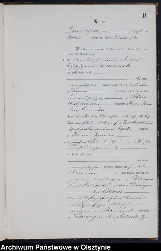 image.from.unit.number "Heiraths-Neben-Register Nr 1 - 19"