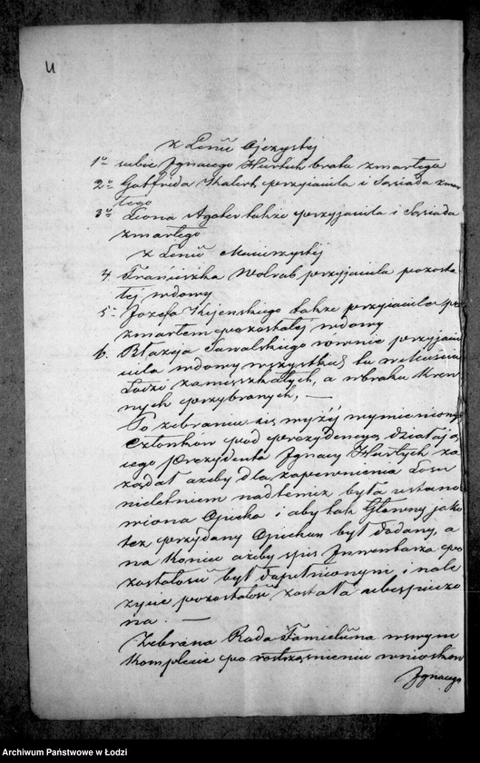 Obraz 8 z jednostki "Akta tyczące się ustanowienia opieki nad nieletnimi i sporządzenia spisu inwentarza pozostałości po zmarłym Wacławie Hurtich"