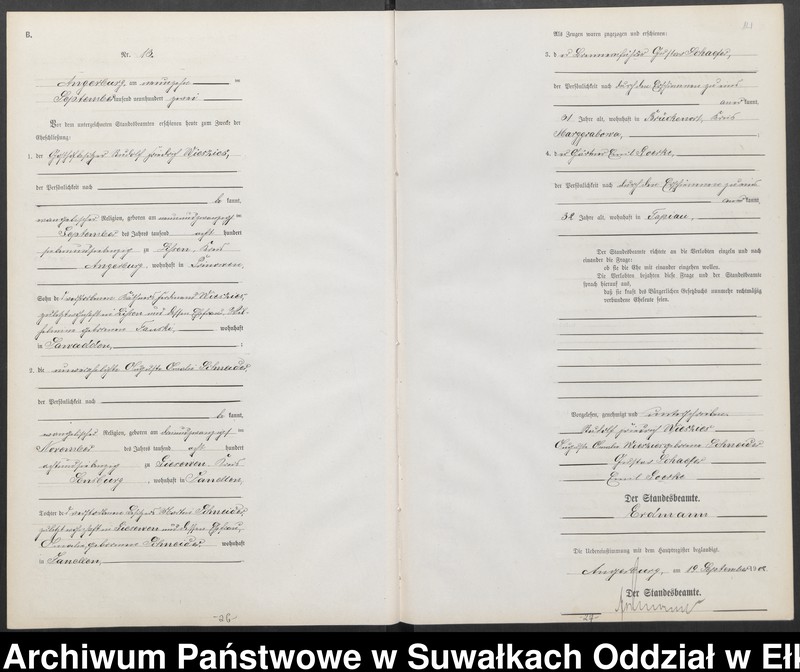 image.from.unit.number "Heiraths-Neben-Register des Preussischen Standes-Amtes Angerburg Kreis Angerburg"
