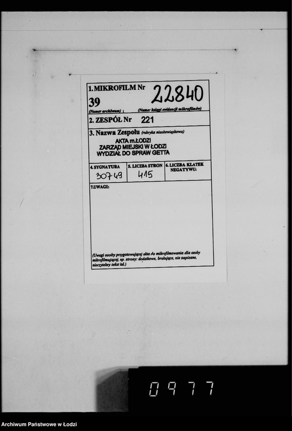 Obraz 2 z jednostki "Auftrag 5919. Damen-Hüte für F-ma Eugen Althausen Litzmannstadt"