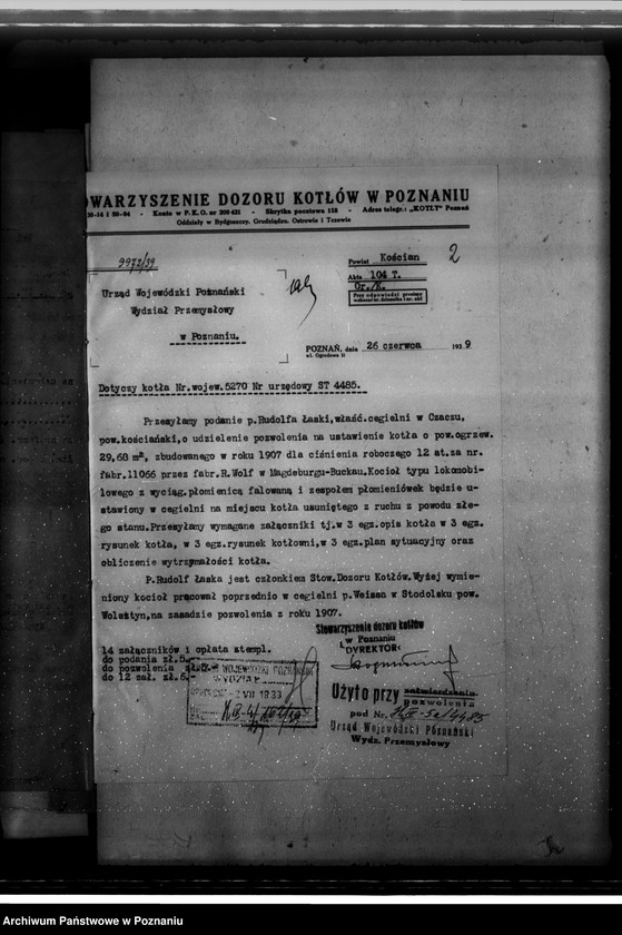 Obraz 6 z jednostki "Cegielnia w Czaczu - pow. kościański - własność R. Łaske nr woj. kotła 5270"