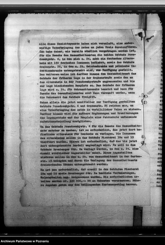 Obraz 8 z jednostki "Ulokowanie Gesundheitsamtu w Poznaniu"