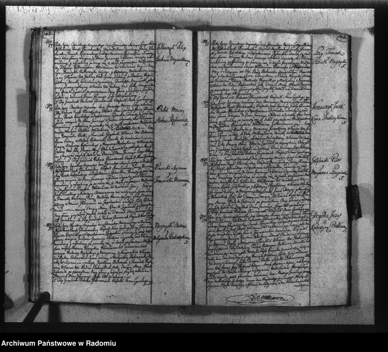 image.from.unit.number "Księga urzędnika stanu cywilnego parafii y miasta Głowaczewa do zapisywania wszelkich aktów na rok 1813"