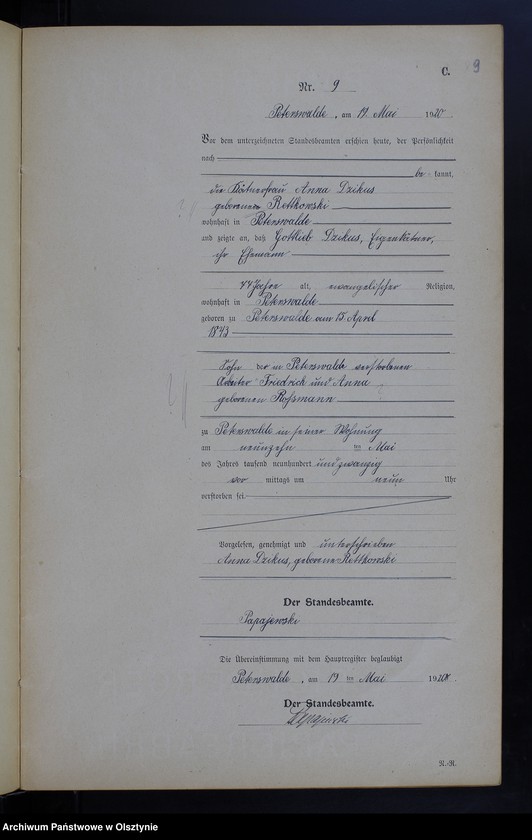 image.from.unit.number "Sterbe-Haupt-Register Nr 1-33"