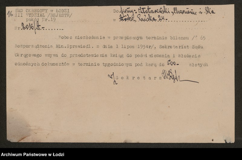 Obraz 18 z jednostki "Złotarewski, Charnam i S-ka – sprzedaż oleju i przetworów chemicznych"