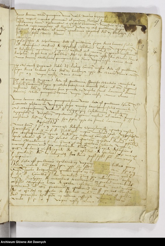 image.from.unit.number ""Regestrum cancellarie seu liber actorum per manus rev-di d-ni Johannis de Lasko - - cancellarii datorum - - "."