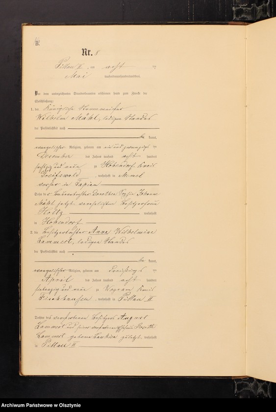 image.from.unit.number "Heiraths-Haupt-Register Nr 1 - 26"