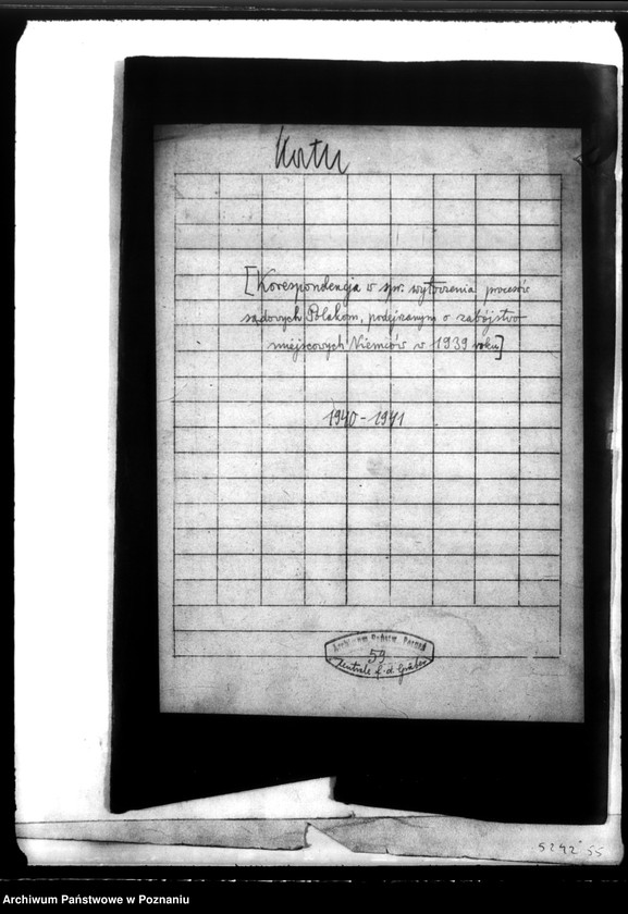 Obraz 4 z jednostki "Korespondencja w sprawie wytoczenia procesów sądowych Polakom, podejrzanym o zabójstwo miejscowych Niemców w 1939roku"