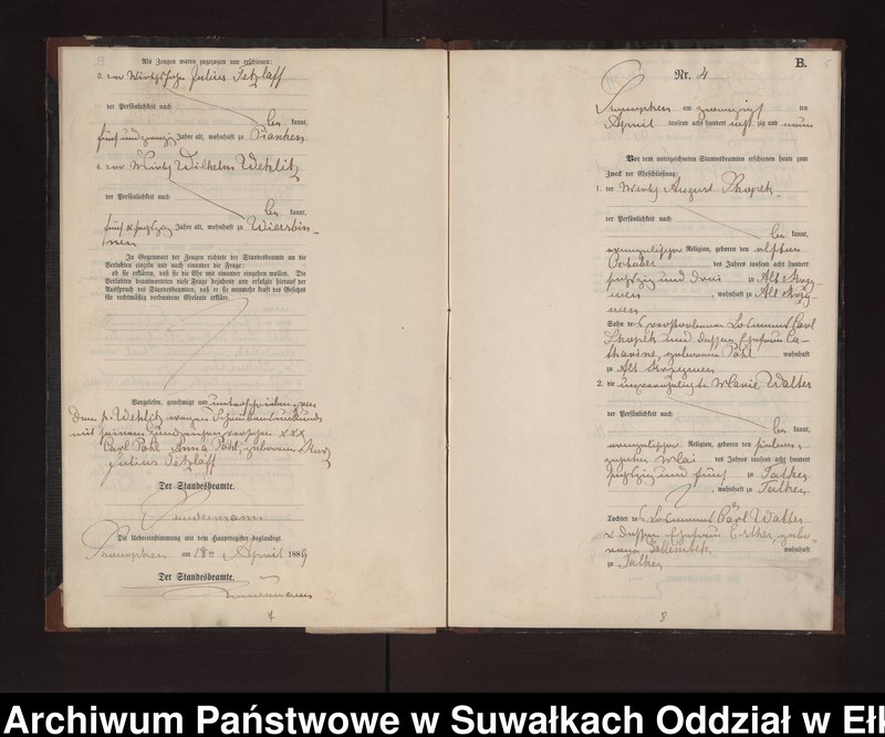 image.from.unit.number "Heiraths-Neben-Register des Preussischen Standes-Amtes Gr. Konopken Kreis Loetzen"