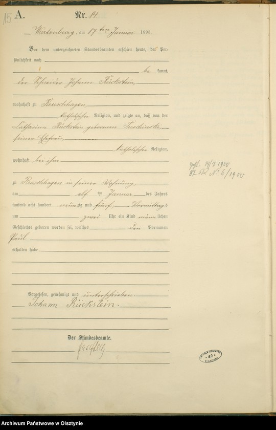 image.from.unit.number "Geburts-Haupt-Register Nr 1 - 227"