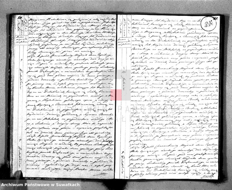 Obraz 13 z jednostki "Księga Aktów Zaślubionych Urzędnika Stanu Cywilnego Gminy Liszkowskiey od 1- go stycznia 1818 roku"