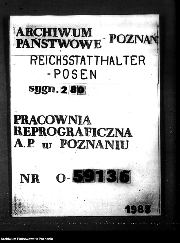 Obraz 1 z jednostki "Errichtung eines Selbstschutzes im Warthegau- Vorschuss"