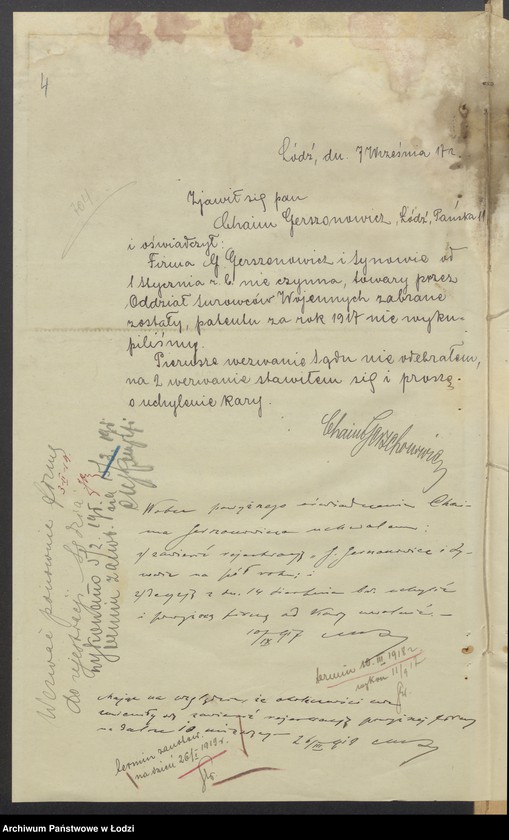 Obraz 6 z jednostki "G. Gerszonowicz i Synowie- sprzedaż manufaktury"