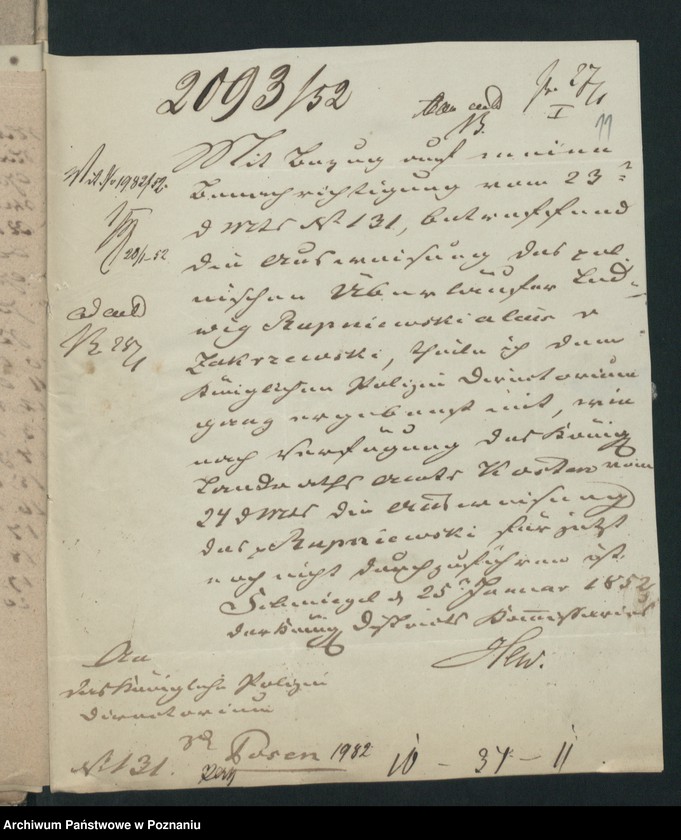 Obraz 16 z jednostki "A. betr. Ludwig Runiewski alias von Zakrzewski"