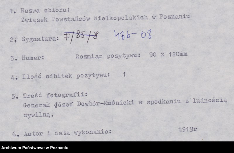Obraz 18 z jednostki "Generał Józef Dowbór - Muśnicki podczas zaprzysiężenia Straży Ludowej na Placu Wolności w Poznaniu."