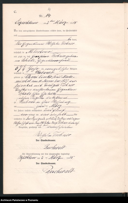 Obraz 17 z jednostki "Sterbe-Neben-Register"