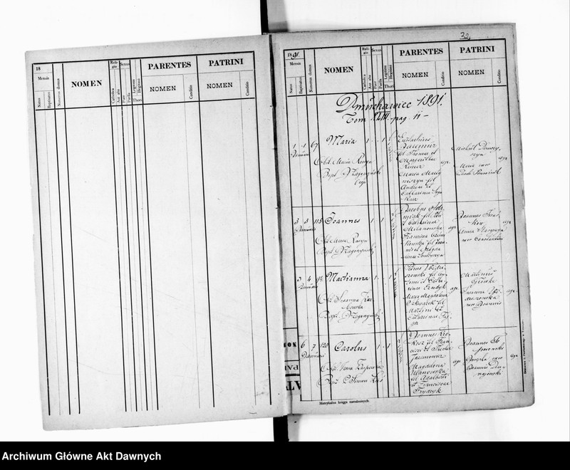 image.from.unit.number "Parafia: Kozłów. Dekanat: Brzeżany. Księga metrykalna urodzeń, ślubów i zgonów dla miasta Kozłów i wsi: Dmuchawiec, Horodyszcze*, Pokropiwna, Słobódka, Taurów**, Zabojki***."
