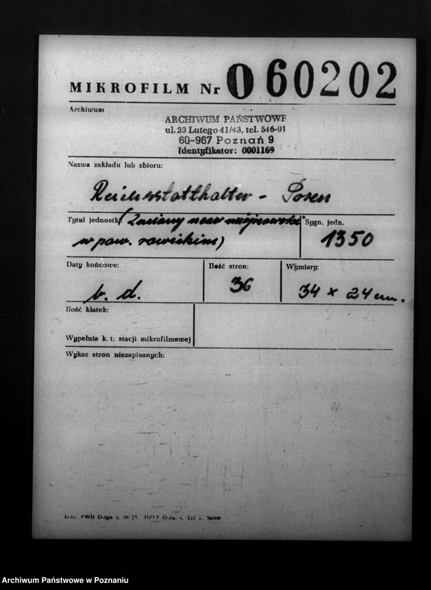 Obraz 2 z jednostki "Zmiany nazw miejscowości w powiecie rawickim"