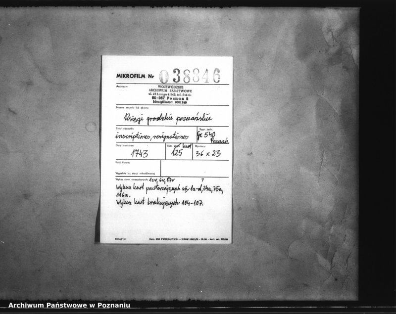 Obraz 2 z jednostki "Inscriptiones, resignationes [protocollon]"