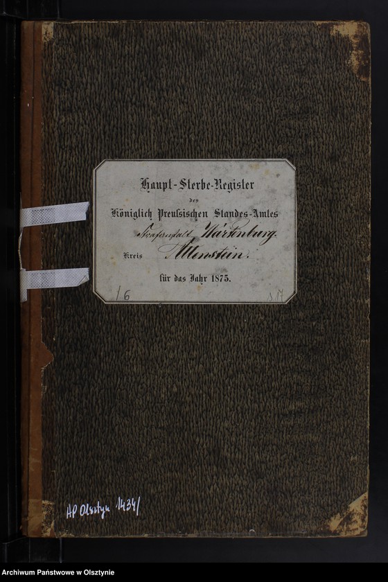 image.from.unit.number "Haupt-Sterbe-Register Nr 1 - 16"