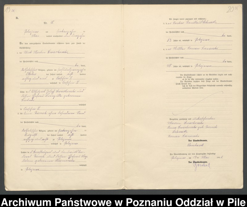 Obraz 13 z jednostki "Księga małżeństw"