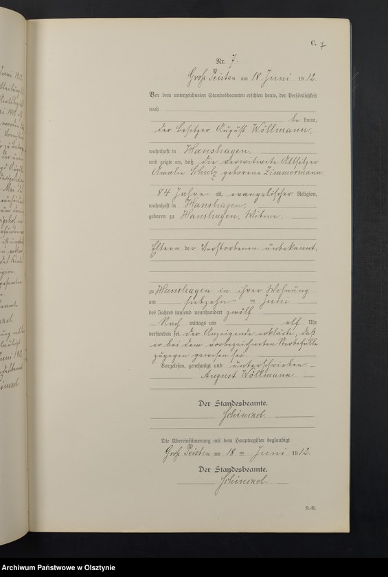 image.from.unit.number "Sterbe-Neben-Register Nr 1 - 14 [ Księga zgonów - wtóropis ]"