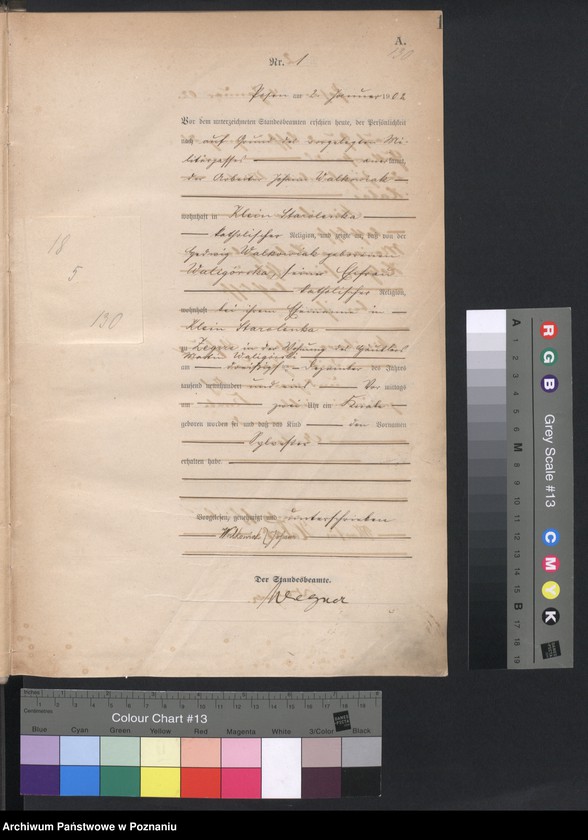 Obraz 3 z jednostki "Księga miejscowa urodzeń"