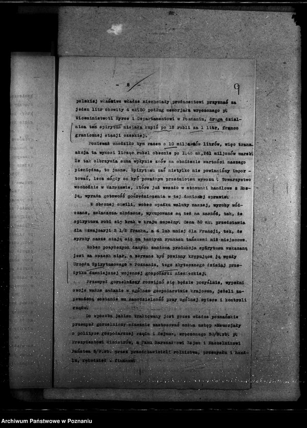 Obraz 13 z jednostki "Sprawy szczegółowo-administracyjne Zabezpieczenie uprawy rolnej - Korespondencja"