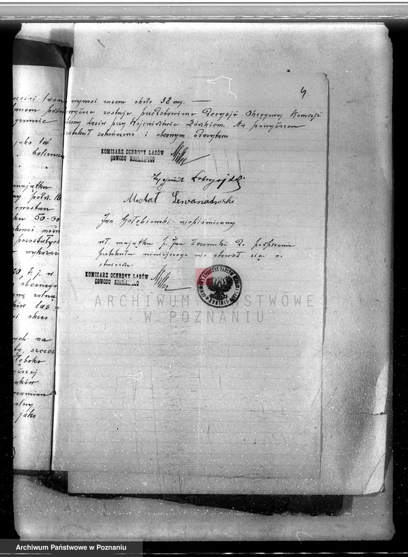 Obraz 8 z jednostki "Sprawa nieprawego wykarczowania lasu i zamiana go na użytek rolny w lasach majątku Dęby Szlacheckie własność P. J. Żeromskiego"