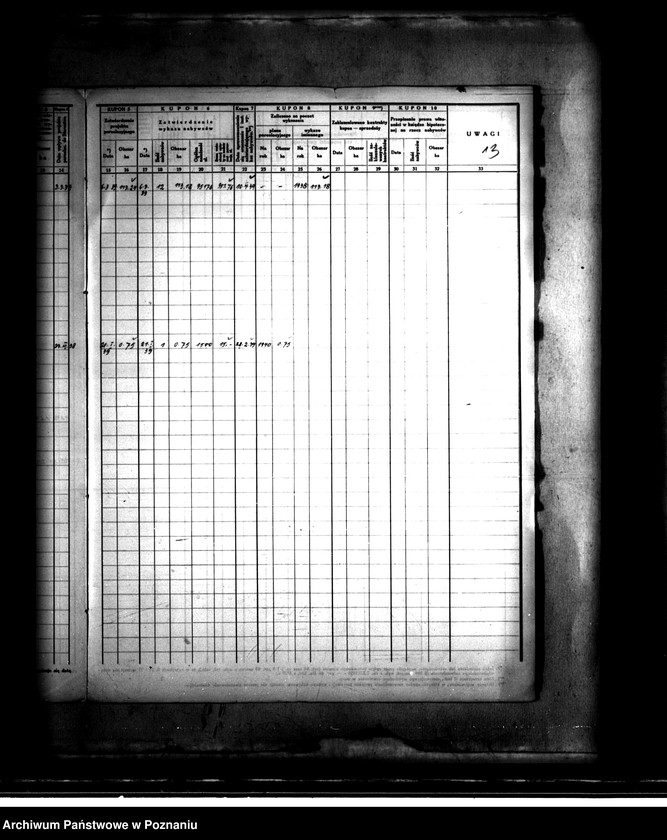 Obraz 17 z jednostki "Księga kontroli prac parcelacji prywatnej dla powiatu poznańskiego"