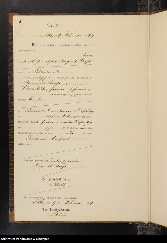 Obraz 5 z jednostki "Geburts-Neben-Register Nr 1 - 33"