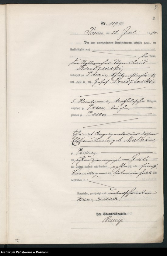 Obraz 8 z jednostki "Księga zgonów t. III"