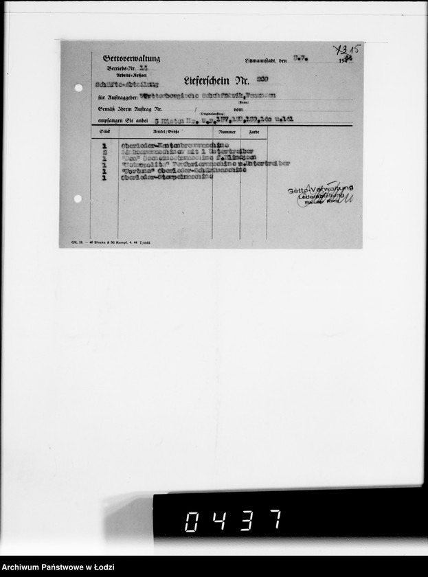 Obraz 19 z jednostki "Württembergische Schuhfabrik Faurndau G.m.b.H.Schriftwechsel"