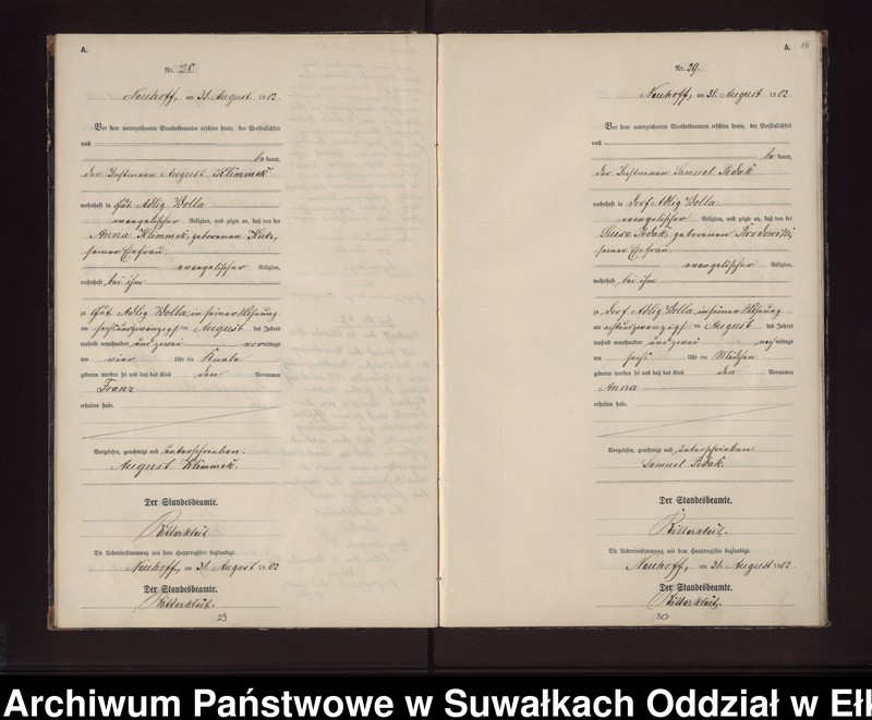 image.from.unit.number "Geburts-Neben-Register des Preussischen Standes-Amtes Neuhoff Kreis Loetzen"