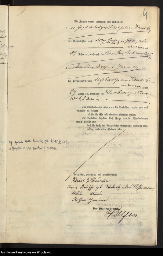 image.from.unit.number "Heiraths-Haupt-Register Breslau II 1907 Band 5"