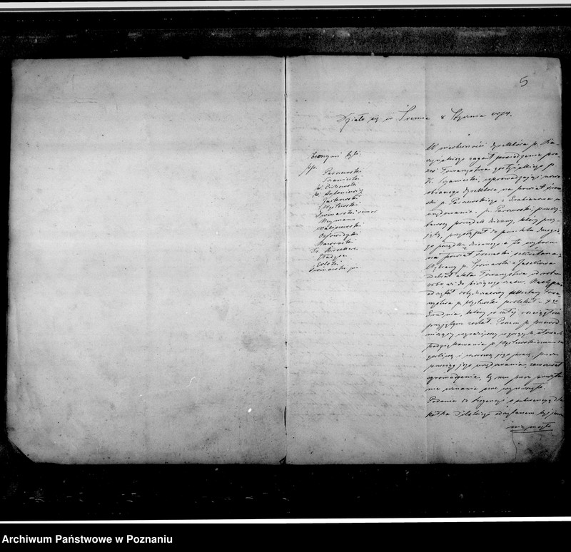 image.from.unit.number "Protokoły zebrań zarządu w Śremie. Luźne wycinki prasowe poświęcone osobie Konstantego Sczanieckiego- po jego śmierci- prezes Towarzystwa gostyńskiego."