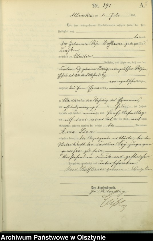 image.from.unit.number "Geburts-Haupt-Register Tom II,Nr 385 - 790"