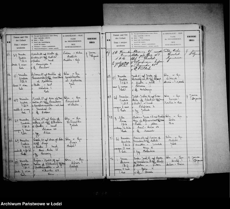 Obraz 8 z jednostki "[Ksiega urodzeń]"