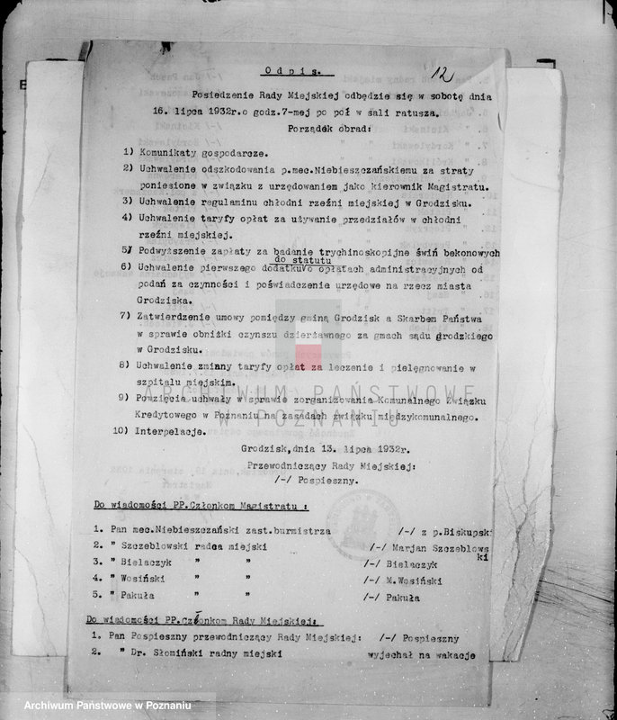 Obraz 16 z jednostki "Daniny komunalne miasta Grodziska"