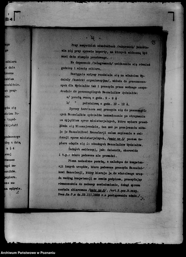 Obraz 16 z jednostki "Spisy spraw Wydziału Społeczno-Politycznego"