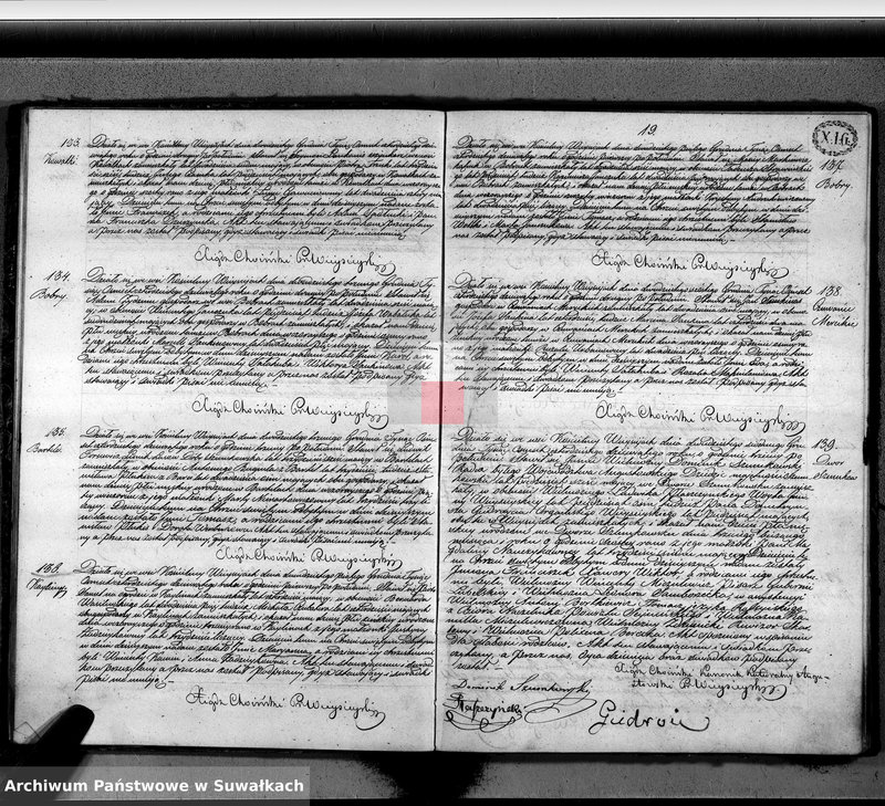 image.from.unit.number "Księga duplikat aktów urodzenia, małżeństw i zejścia parafii Wieysieie z roku 1849"