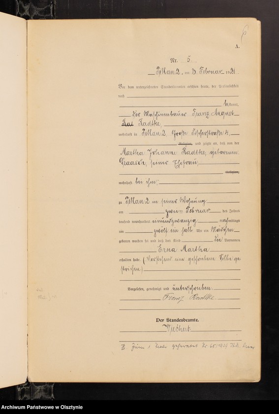 image.from.unit.number "Geburts-Haupt-Register Nr 1 - 96"