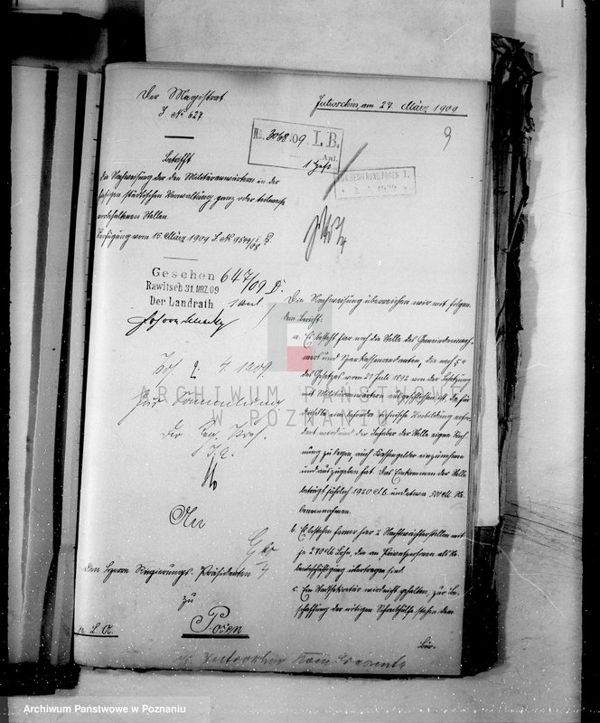 Obraz 13 z jednostki "Anstellung und Versorgung der kommunalbeamten in der stadt Jutroschin"