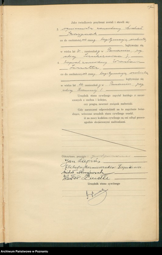 Obraz 19 z jednostki "Księga miejscowa małżeństw tom II [Rejestr główny małżeństw]"