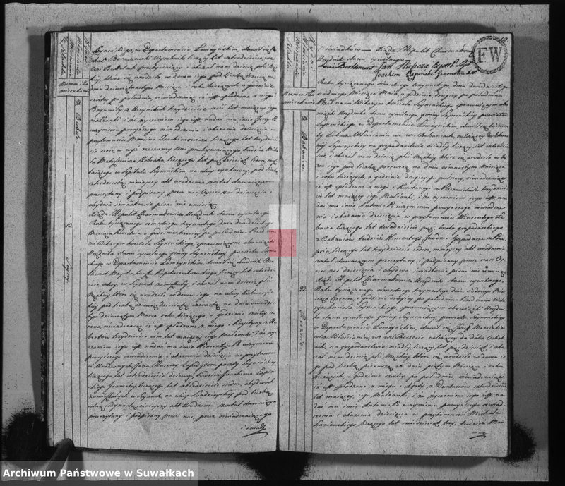 image.from.unit.number "Akta stanu cywilnego urodzonych w gminie seyneńskiey od 1-go stycznia 1813 roku."